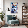 Powerful Siberian Husky Living Room Demo