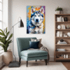 Powerful Siberian Husky Living Room Demo