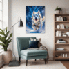 Powerful Siberian Husky Living Room Demo