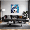 Powerful Siberian Husky Living Room Demo