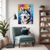 Powerful Siberian Husky Living Room Demo