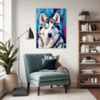 Powerful Siberian Husky Living Room Demo