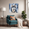 Powerful Siberian Husky Living Room Demo