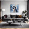 Powerful Siberian Husky Living Room Demo