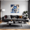 Powerful Siberian Husky Living Room Demo