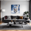 Powerful Siberian Husky Living Room Demo