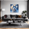 Powerful Siberian Husky Living Room Demo
