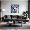 Powerful Siberian Husky Living Room Demo