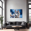 Powerful Siberian Husky Living Room Demo
