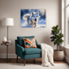 Powerful Siberian Husky Living Room Demo