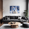 Powerful Siberian Husky Living Room Demo
