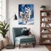 Powerful Siberian Husky Living Room Demo