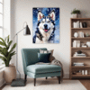 Powerful Siberian Husky Living Room Demo