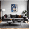 Powerful Siberian Husky Living Room Demo