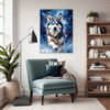 Powerful Siberian Husky Living Room Demo