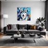 Powerful Siberian Husky Living Room Demo