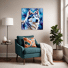 Powerful Siberian Husky Living Room Demo