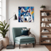 Powerful Siberian Husky Living Room Demo