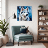 Powerful Siberian Husky Living Room Demo