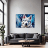Powerful Siberian Husky Living Room Demo