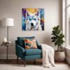 Powerful Siberian Husky Living Room Demo
