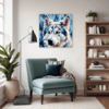 Powerful Siberian Husky Living Room Demo