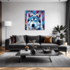 Powerful Siberian Husky Living Room Demo