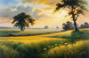 Vast Prairie with Swaying Tallgrass and a Distant Solitary Tree under a Dramatic Sky