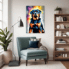 Protective Rottweiler Living Room Demo