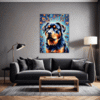 Protective Rottweiler Living Room Demo