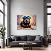 Protective Rottweiler Living Room Demo