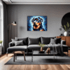 Protective Rottweiler Living Room Demo
