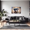 Protective Rottweiler Living Room Demo