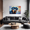 Protective Rottweiler Living Room Demo