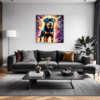 Protective Rottweiler Living Room Demo