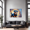 Protective Rottweiler Living Room Demo