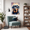Protective Rottweiler Living Room Demo