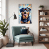 Protective Rottweiler Living Room Demo
