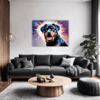 Protective Rottweiler Living Room Demo