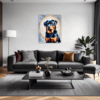Protective Rottweiler Living Room Demo