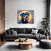 Protective Rottweiler Living Room Demo