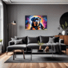 Protective Rottweiler Living Room Demo