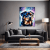 Protective Rottweiler Living Room Demo