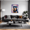 Protective Rottweiler Living Room Demo