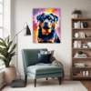 Protective Rottweiler Living Room Demo
