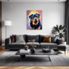 Protective Rottweiler Living Room Demo
