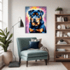 Protective Rottweiler Living Room Demo
