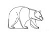 Minimalist Line Art of Raccoon's Masked Eye Area