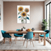 Radiant Sunflower Bloom Dining Room Demo