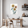 Radiant Sunflower Bloom Dining Room Demo